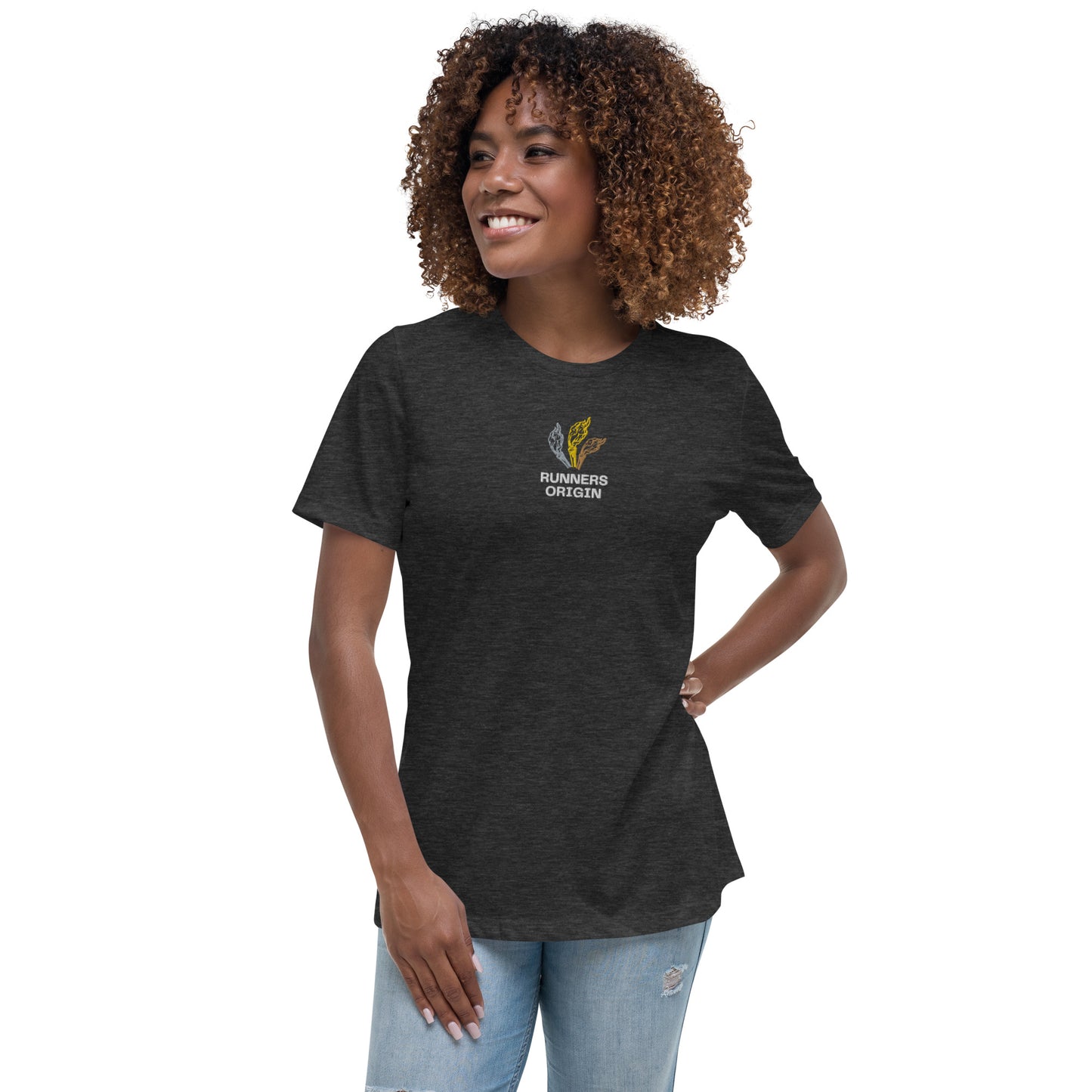 Women's Runners Origin Logo Embroidered Tee