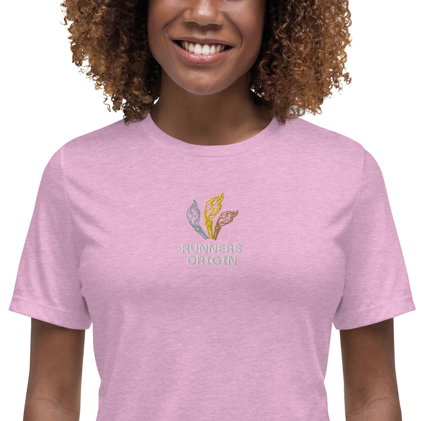 Women's Runners Origin Logo Embroidered Tee