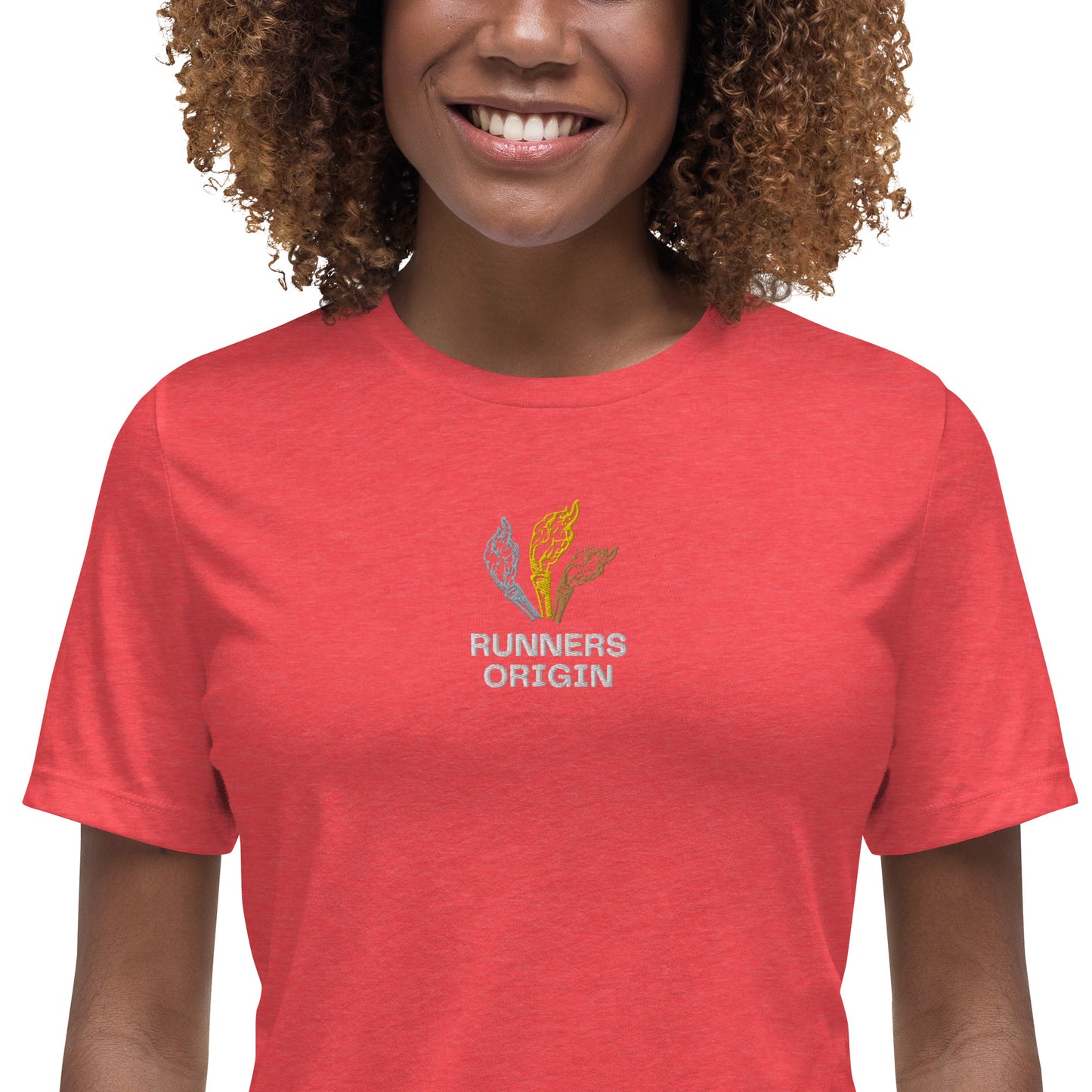 Women's Runners Origin Logo Embroidered Tee