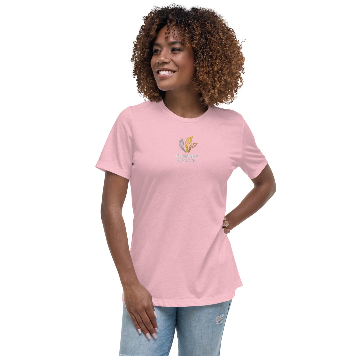 Women's Runners Origin Logo Embroidered Tee