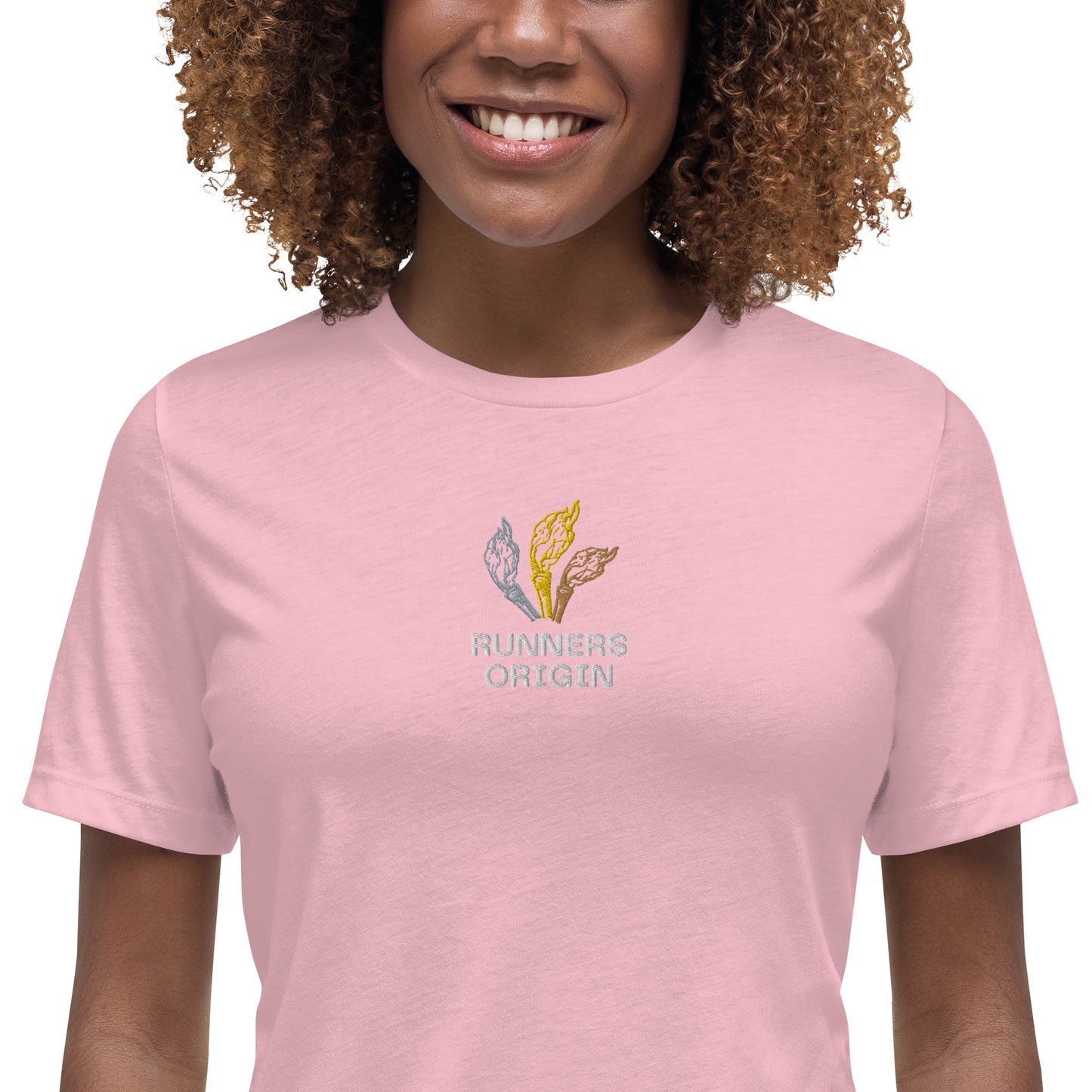 Women's Runners Origin Logo Embroidered Tee